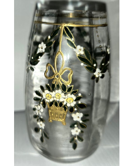 Le village de 58 brocanteurs -Vase époque Art Nouveau décoré à la main