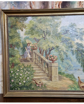 Le village de 58 brocanteurs - Buffet époque Empire en noyer