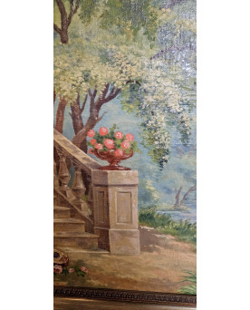Le village de 58 brocanteurs - Buffet époque Empire en noyer