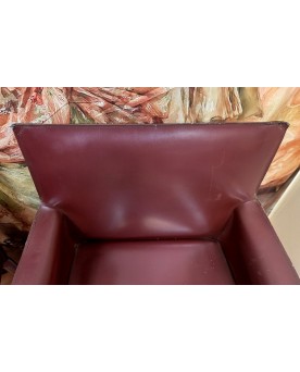 Le village de 58 brocanteurs - Paire de Fauteuils en cuir des années 70 par De Couro of Brazil (signés)