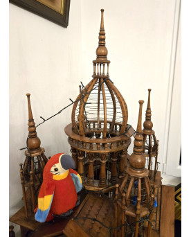 Le village de 58 brocanteurs - Grande bibliothéque claustra style Art Déco forme atypique