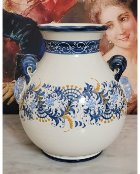 Le village de 58 brocanteurs - gros vase en Faience Italienne époque XXeme