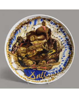 Le village de 58 brocanteurs - Salvador Dali, L'Assiette De Gala, Porcelaine de Rosenthal édition limitée