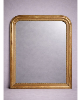Le village de 58 brocanteurs - Grand Miroir époque Louis Philippe en bois doré