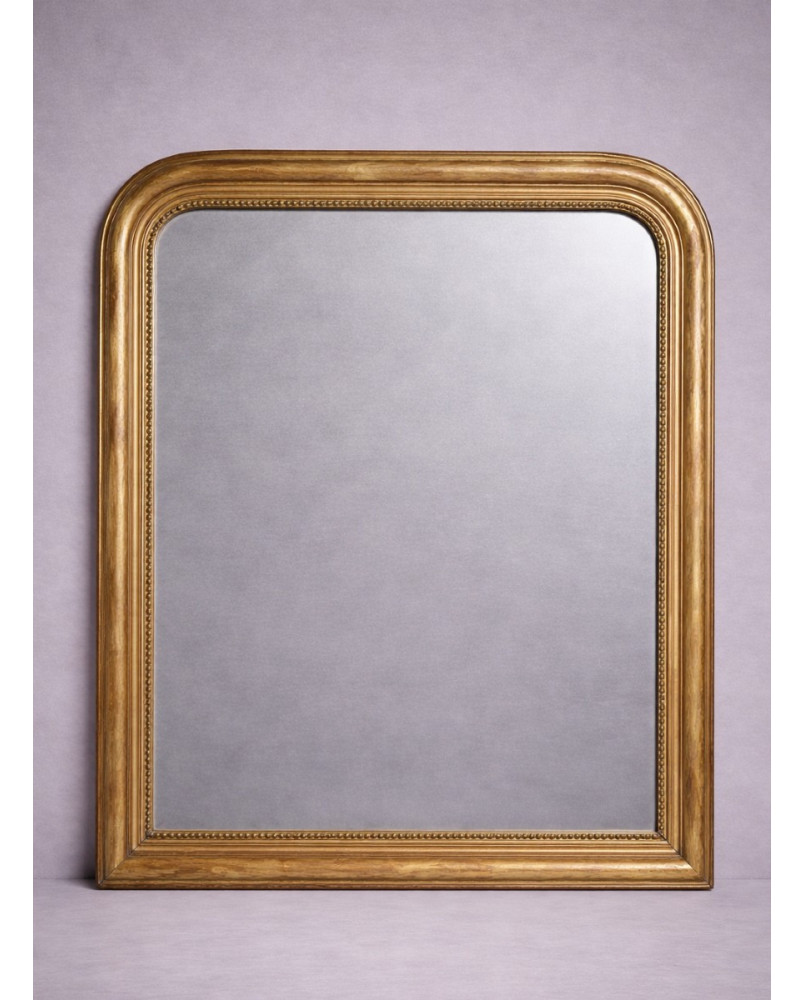 Le village de 58 brocanteurs - Grand Miroir époque Louis Philippe en bois doré