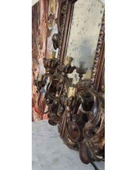 Le village de 58 brocanteurs - Buffet époque Empire en noyer
