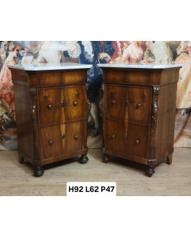Le village de 58 brocanteurs -  Secrétaire époque Empire en noyer