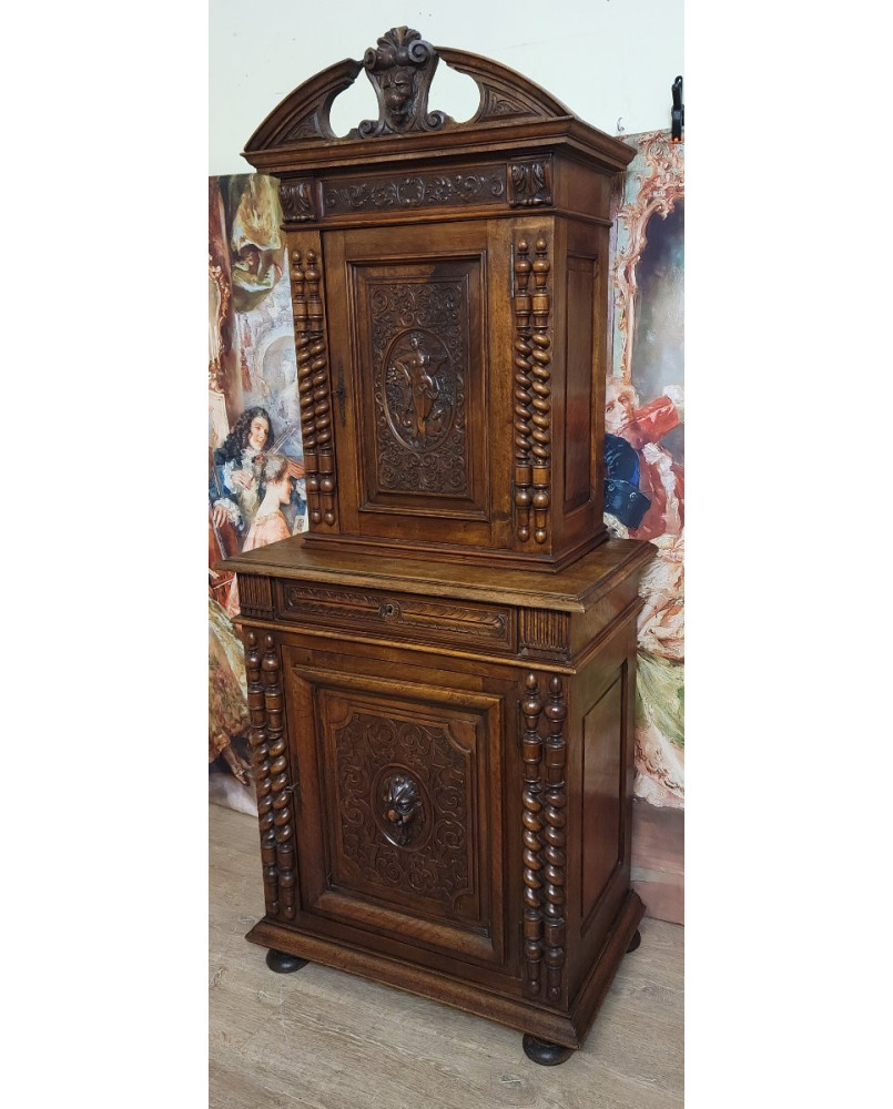 Le village de 58 brocanteurs -  Secrétaire époque Empire en noyer