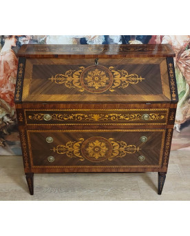 Le village de 58 brocanteurs -  Secrétaire époque Empire en noyer