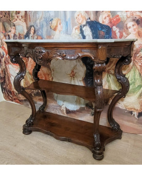 Le village de 58 brocanteurs -  Secrétaire époque Empire en noyer