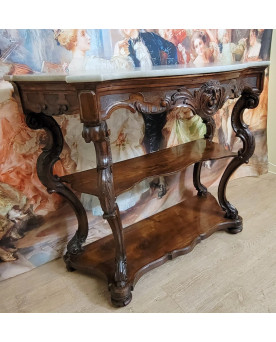 Le village de 58 brocanteurs -  Secrétaire époque Empire en noyer