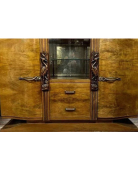 Le village de 58 brocanteurs - buffet en enfilade époque Art Déco en noyer