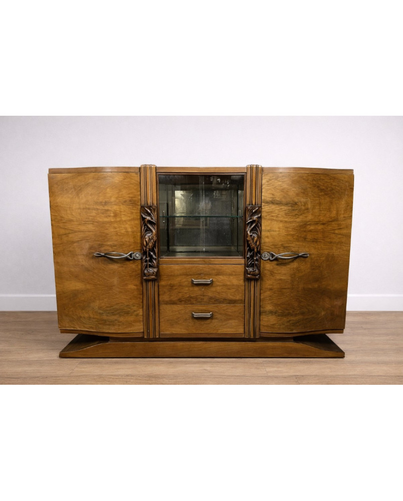 Le village de 58 brocanteurs - buffet en enfilade époque Art Déco en noyer
