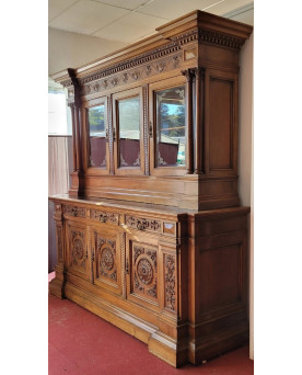 Le village de 58 brocanteurs - Buffet époque Empire en noyer