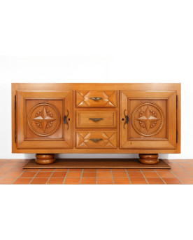 Le village de 58 brocanteurs - Buffet en enfilade époque Art Déco en bois clair