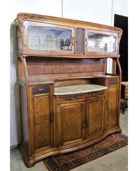 Le village de 58 brocanteurs - Buffet époque Empire en noyer