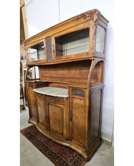 Le village de 58 brocanteurs - Buffet époque Empire en noyer
