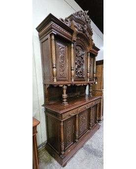 Le village de 58 brocanteurs - Buffet époque Empire en noyer