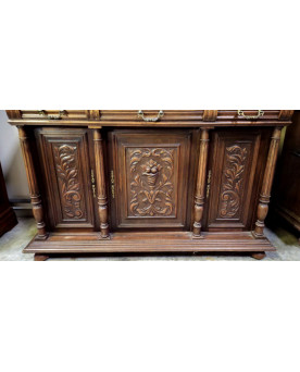 Le village de 58 brocanteurs - Buffet époque Empire en noyer