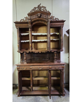 Le village de 58 brocanteurs - Buffet époque Empire en noyer