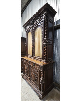 Le village de 58 brocanteurs - Buffet époque Empire en noyer