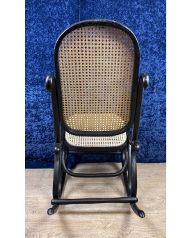 Le village de 58 brocanteurs - FRocking-chair Dans Le Goût De Thonet En Bois Courbé Noirci