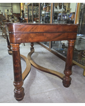 Le village de 58 brocanteurs - Bureau ancien style Empire en acajou