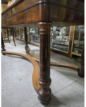 Le village de 58 brocanteurs - Bureau ancien style Empire en acajou