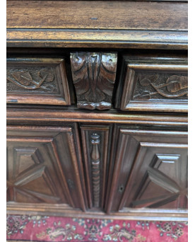 Le village de 58 brocanteurs - Buffet époque Empire en noyer