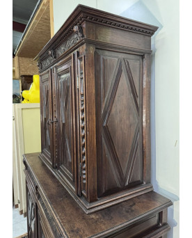 Le village de 58 brocanteurs - Buffet époque Empire en noyer
