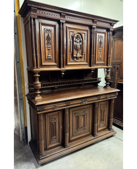 Le village de 58 brocanteurs - Buffet époque Empire en noyer