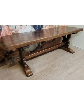 Le village de 58 brocanteurs -Grande table de ferme ou monastére en chene massif