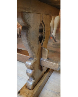 Le village de 58 brocanteurs -Grande table de ferme ou monastére en chene massif