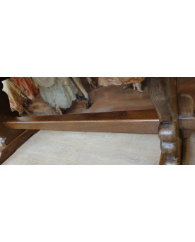 Le village de 58 brocanteurs -Grande table de ferme ou monastére en chene massif