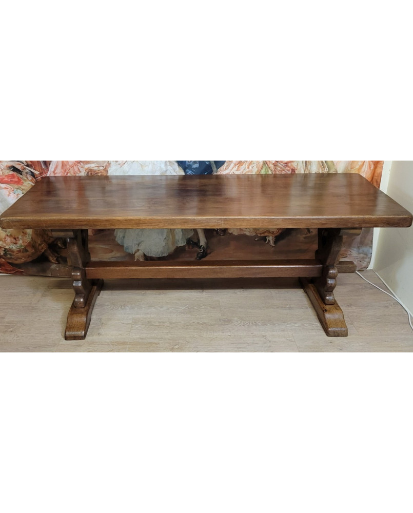 Le village de 58 brocanteurs -Grande table de ferme ou monastére en chene massif