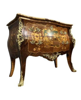 Le village de 58 brocanteurs - Buffet époque Empire en noyer