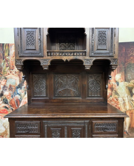 Le village de 58 brocanteurs - Cabinet Style Renaissance En Bois Sculpté