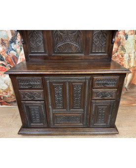 Le village de 58 brocanteurs - Buffet époque Empire en noyer
