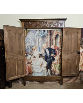 Le village de 58 brocanteurs - Buffet époque Empire en noyer