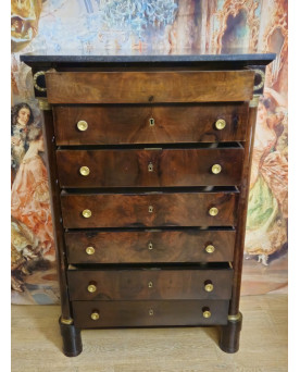 Le village de 58 brocanteurs - Buffet époque Empire en noyer