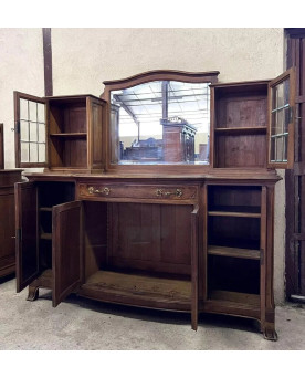 Le village de 58 brocanteurs - Buffet époque Empire en noyer