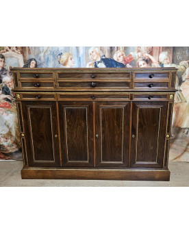 Le village de 58 brocanteurs - Buffet époque Empire en noyer