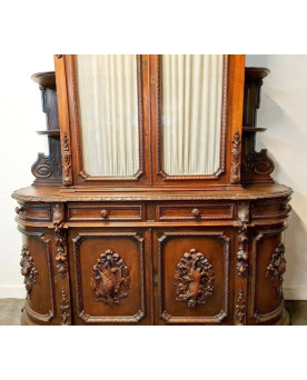Le village de 58 brocanteurs - Buffet époque Empire en noyer