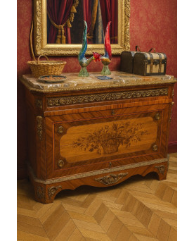 Le village de 58 brocanteurs - Buffet époque Empire en noyer