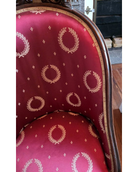 Le village de 58 brocanteurs - Fauteuil Empire en acajou – Époque début XIXᵉ siècle