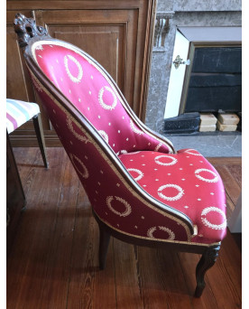 Le village de 58 brocanteurs - Fauteuil Empire en acajou – Époque début XIXᵉ siècle