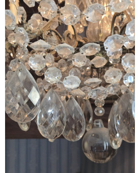 Le village de 58 brocanteurs - Important lustre en cristal de Baccarat – Époque XIXᵉ siècle