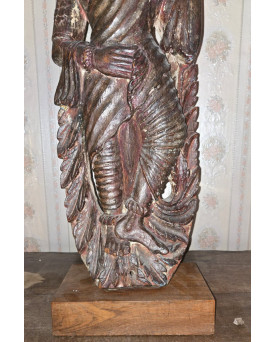 Le village de 58 brocanteurs - Sculpture en bronze – Figure religieuse orientalisante Époque : XIXe siècle Bois sculpté Hauteur