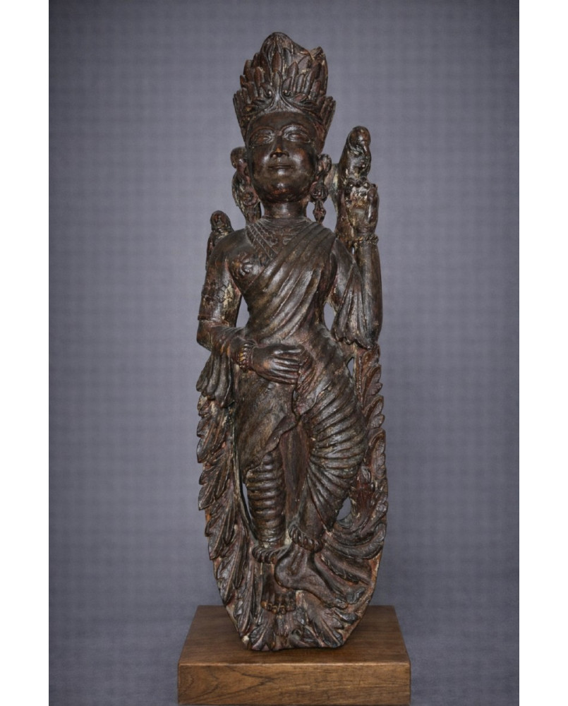 Le village de 58 brocanteurs - Sculpture en bronze – Figure religieuse orientalisante Époque : XIXe siècle Bois sculpté Hauteur
