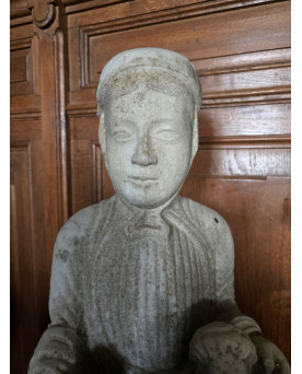 Le village de 58 brocanteurs - Vierge à l’Enfant – XVIIIᵉ siècle – Pierre de Bourgogne